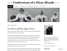 Tablet Screenshot of confessionsofadizzyblonde.wordpress.com