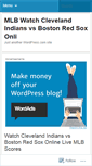 Mobile Screenshot of clevelandindiansvsbostonredsox445.wordpress.com