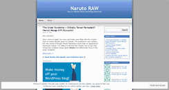 Desktop Screenshot of narutoraw.wordpress.com