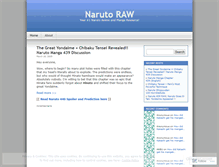 Tablet Screenshot of narutoraw.wordpress.com