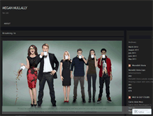 Tablet Screenshot of meganmullally.wordpress.com