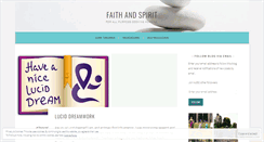 Desktop Screenshot of faithandspirit.wordpress.com