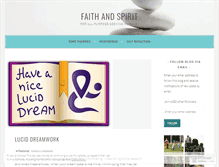 Tablet Screenshot of faithandspirit.wordpress.com