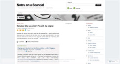 Desktop Screenshot of notesonascandal.wordpress.com