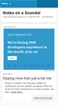 Mobile Screenshot of notesonascandal.wordpress.com
