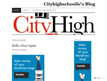 Tablet Screenshot of cityhighschoolic.wordpress.com