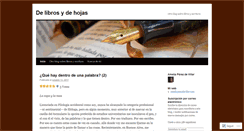 Desktop Screenshot of delibrosydehojas.wordpress.com