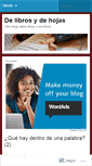 Mobile Screenshot of delibrosydehojas.wordpress.com
