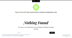 Desktop Screenshot of littlepotteryshop.wordpress.com