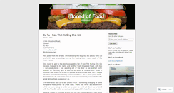 Desktop Screenshot of boredoffood.wordpress.com