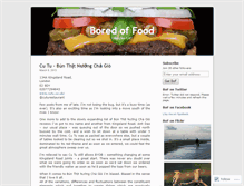 Tablet Screenshot of boredoffood.wordpress.com