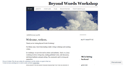 Desktop Screenshot of beyondwordsworkshop.wordpress.com