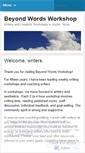 Mobile Screenshot of beyondwordsworkshop.wordpress.com