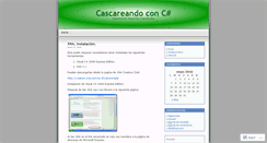 Desktop Screenshot of cascareandoconcsharp.wordpress.com