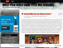 Tablet Screenshot of gameshoots.wordpress.com