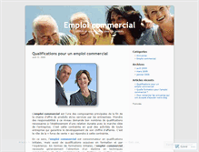 Tablet Screenshot of emploicommercial.wordpress.com