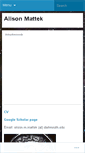 Mobile Screenshot of alisonmattek.wordpress.com