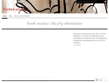 Tablet Screenshot of notesona.wordpress.com