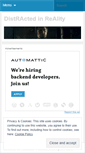 Mobile Screenshot of distractedinreality.wordpress.com