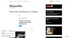 Desktop Screenshot of mumchic.wordpress.com