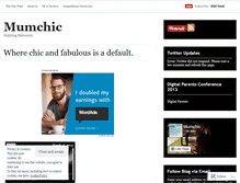 Tablet Screenshot of mumchic.wordpress.com