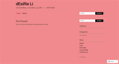 Desktop Screenshot of desirieli.wordpress.com