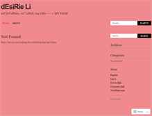Tablet Screenshot of desirieli.wordpress.com