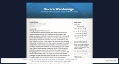 Desktop Screenshot of oaxacadoc.wordpress.com