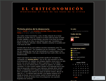 Tablet Screenshot of criticonomicon.wordpress.com