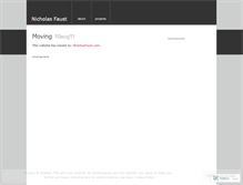 Tablet Screenshot of nickfaust.wordpress.com