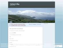 Tablet Screenshot of henkaw.wordpress.com