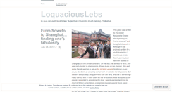 Desktop Screenshot of loquaciouslebs.wordpress.com