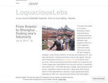 Tablet Screenshot of loquaciouslebs.wordpress.com