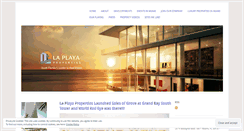 Desktop Screenshot of laplayarealestate.wordpress.com