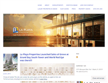 Tablet Screenshot of laplayarealestate.wordpress.com
