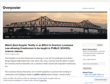 Tablet Screenshot of overposter.wordpress.com