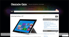 Desktop Screenshot of obsesiongeek.wordpress.com