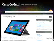 Tablet Screenshot of obsesiongeek.wordpress.com