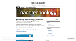 Desktop Screenshot of nanosingularity.wordpress.com