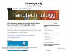 Tablet Screenshot of nanosingularity.wordpress.com