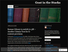 Tablet Screenshot of goatinthestacks.wordpress.com