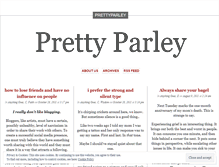 Tablet Screenshot of prettyparley.wordpress.com