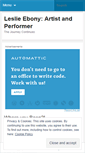 Mobile Screenshot of leslieebony.wordpress.com