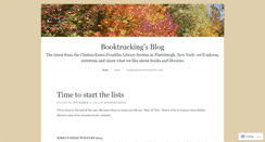 Desktop Screenshot of booktrucking.wordpress.com