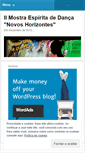Mobile Screenshot of mostraespiritadedancanovoshorizontes.wordpress.com