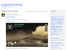 Tablet Screenshot of biogeekmicroblog.wordpress.com