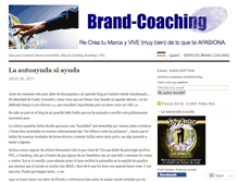 Tablet Screenshot of brandcoaching.wordpress.com