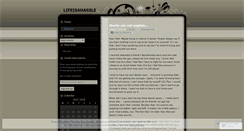 Desktop Screenshot of lifeisahassle.wordpress.com