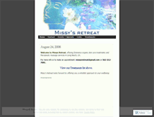Tablet Screenshot of missysretreat.wordpress.com