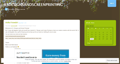 Desktop Screenshot of ksdesignsandscreenprinting.wordpress.com